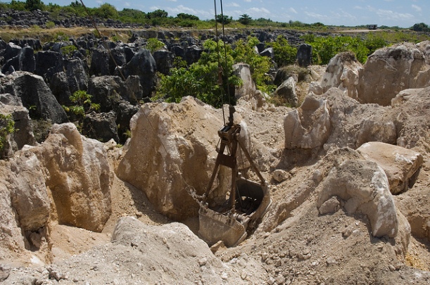 A phosphate rock mine in Nauru Image by DFAT Australian Aid, via Flickr CC. 