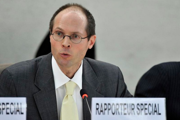 Olivier de Schutter, Special Rapporteur on the Right to Food addresses the Council of Human Rights. Image by UN Geneva, via Flickr CC.