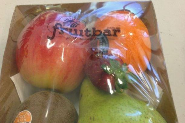 Una de los paquetes de frutas que se puede comprar en la FruitBar. Via ABC.